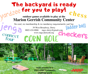 The backyard is ready for you to play