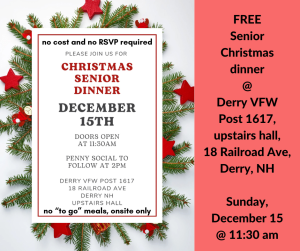 Senior Xmas Dinner 1215