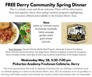 250528 Free Community Meal 1